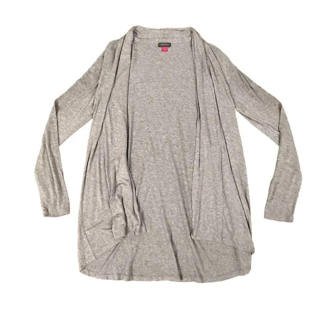 Vince Camuto High Low Open Front Cardigan, S - Picture 2 of 6